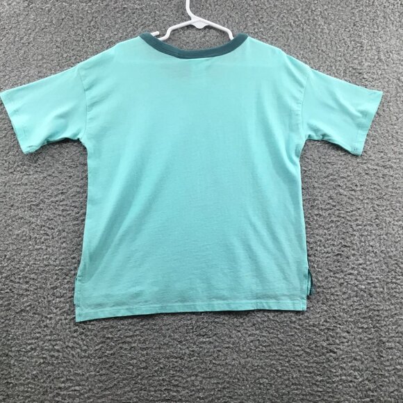 Nordstrom by Cristina Martinez Girl's Cotton Graphic T-Shirt Green 6 - Picture 2 of 3